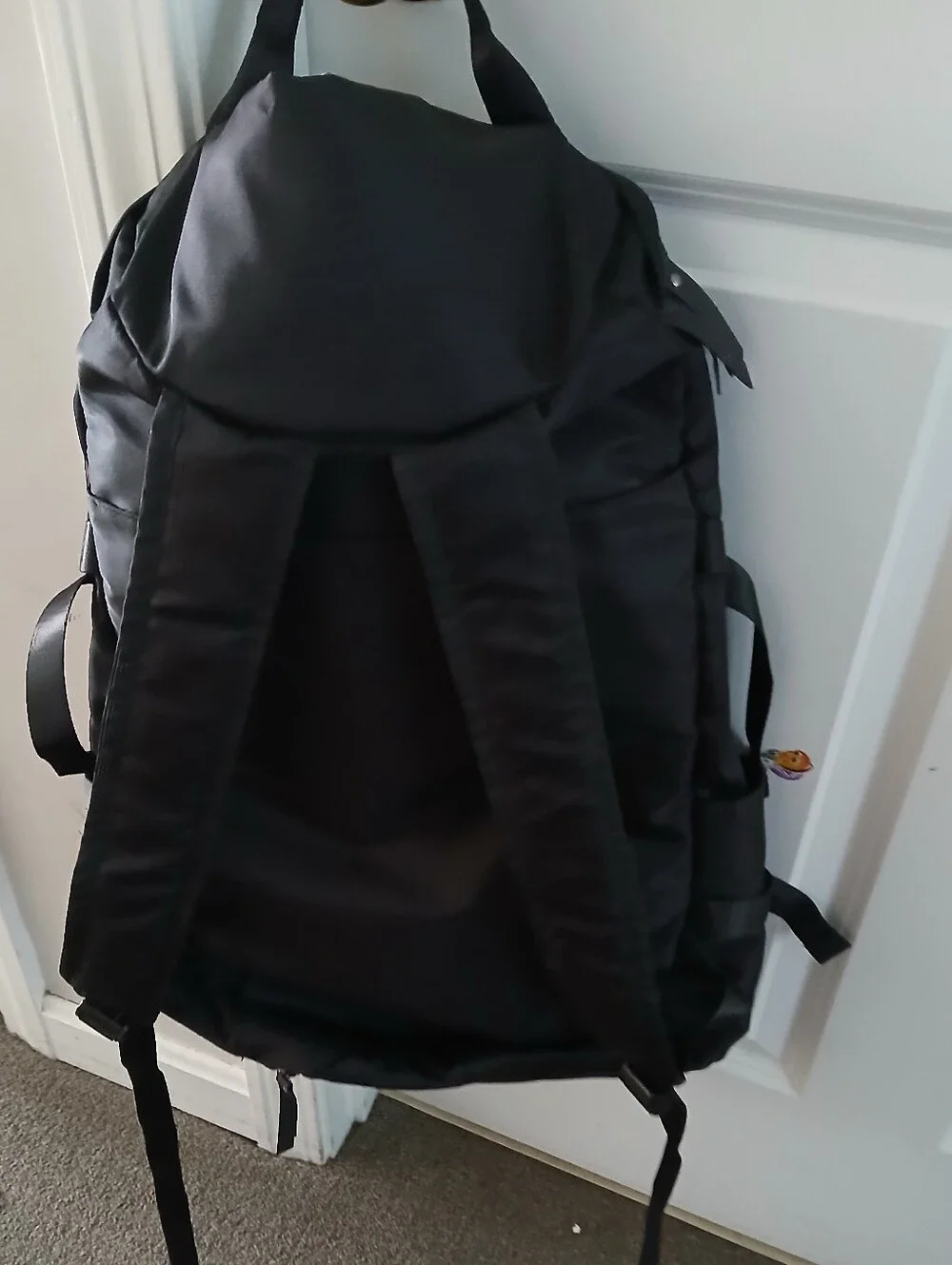MIYCOO Black Men’s Convertible Travel Backpack Duffel Bag with Shoulder Strap.